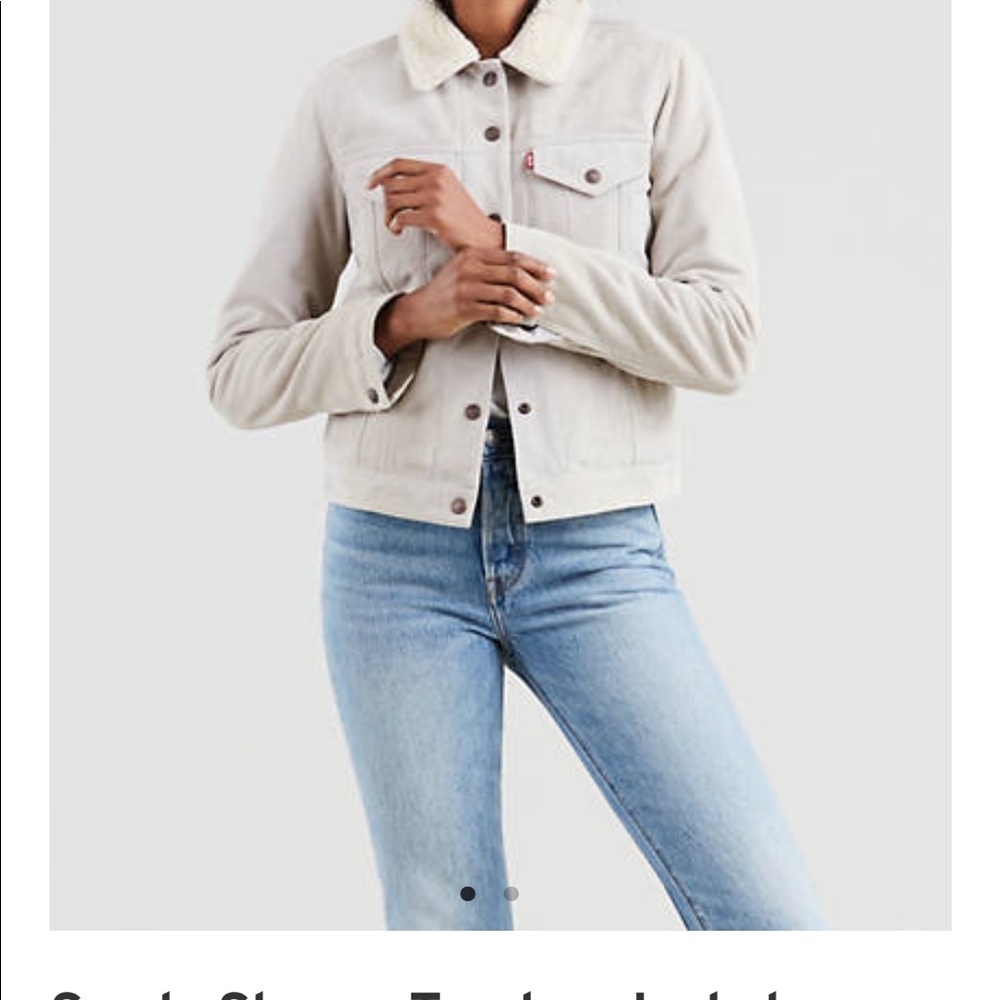 Levi’s Suede Sherpa Trucker Jacket